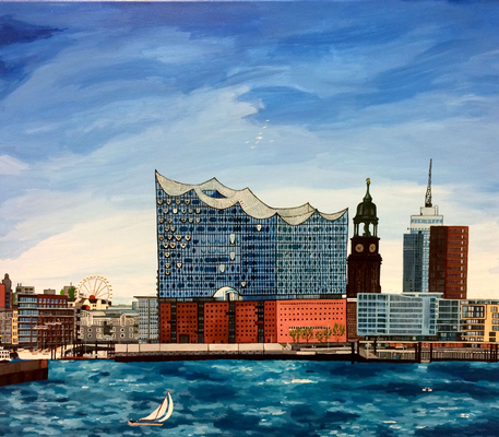 Elbphilharmonie vom Wasser aus
