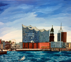 Elbphilharmonie vom Wasser aus