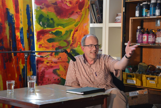 Foto: Jörgpeter von Clarenau liest vor