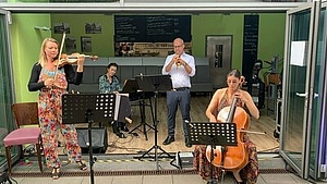 Vier Musiker*innen im kesselhaus