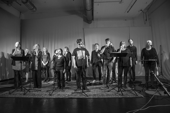 Chor Sounddrops auf der Bühne